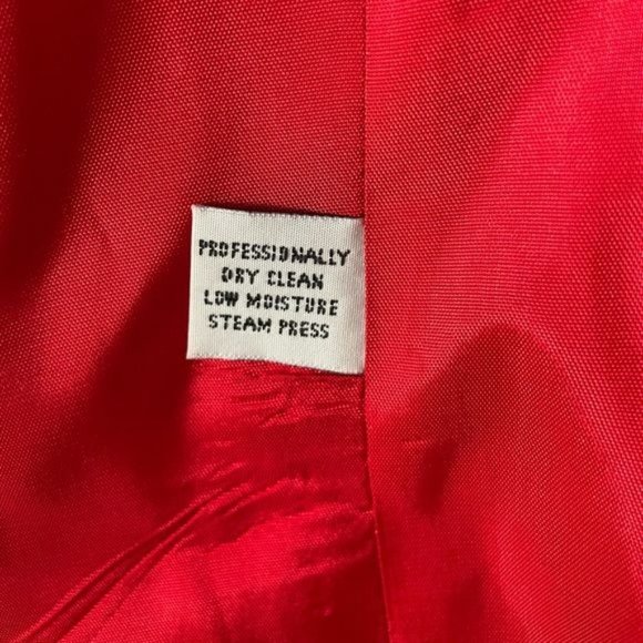 Dumas 100% Wool Red Zip Jacket, Sz Lg Made in USA - Picture 12 of 15